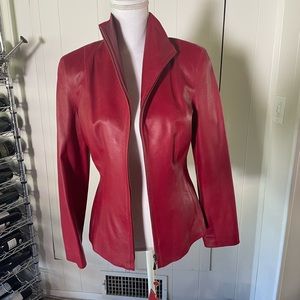 New Cole Haan Leather Jacket